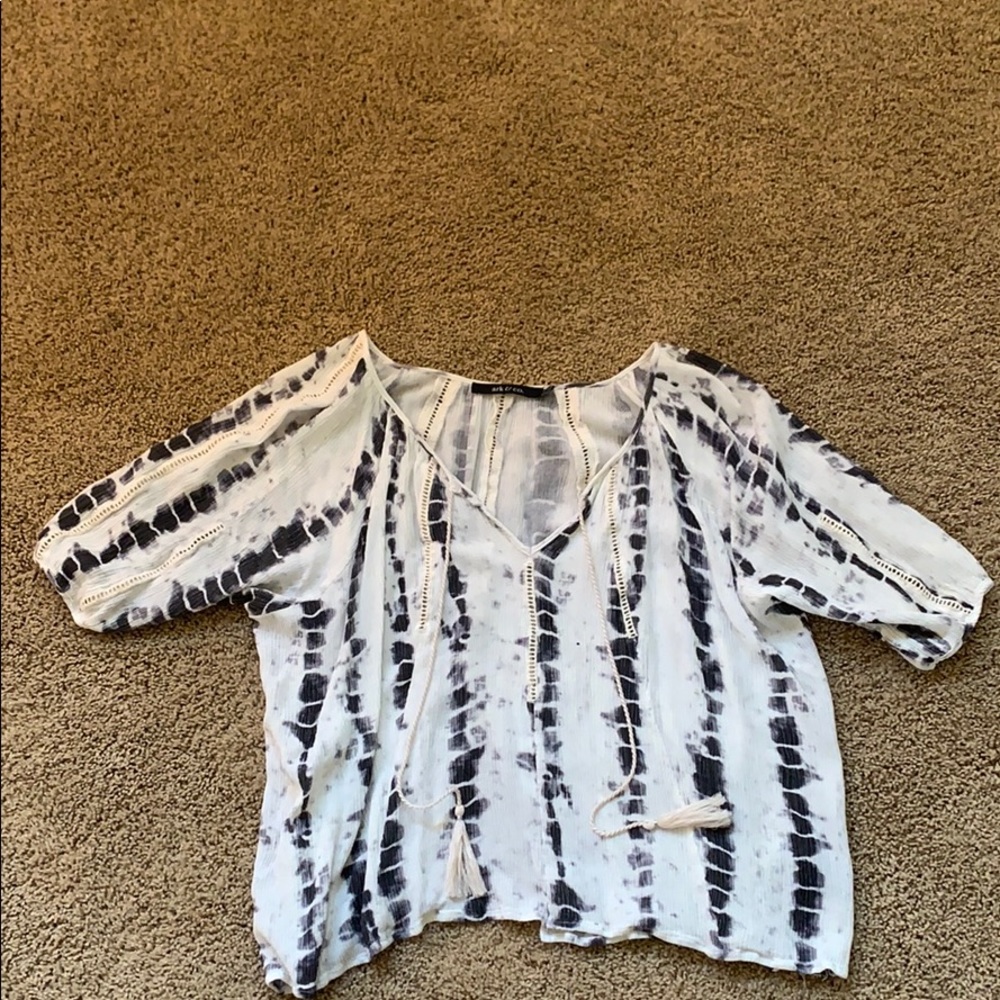 Snakeskin print blouse